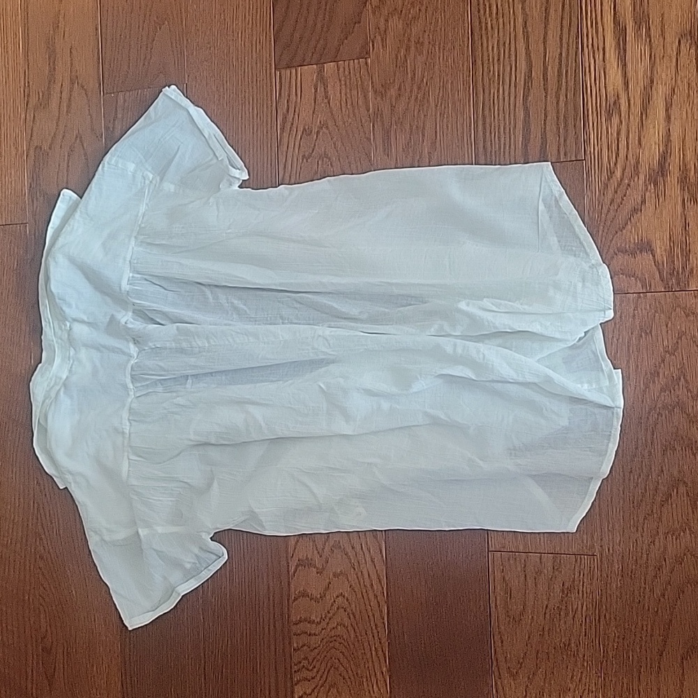 Free People We The Free- Float Away Cotton Pleated Shirt - Picture 8 of 8